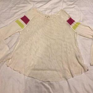 Long sleeve knitted shirt